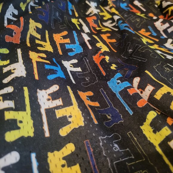 New Bravest Studios Mesh Shorts designer ispired multicolor Gunner Print XL - Picture 7 of 14